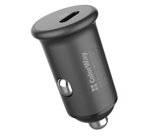 Зарядний пристрій ColorWay 1USB Car ( PD USB Type-C (20W) Gray (CW-CHA028PD-GR)