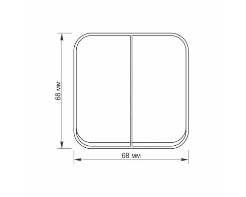 Вимикач Videx BINERA IP20 зовнішній 2кл білий (VF-BNS12-W)