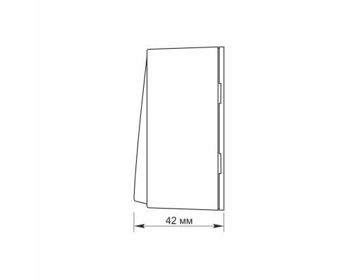 Вимикач Videx BINERA IP20 зовнішній 2кл білий (VF-BNS12-W)