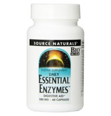 Пробіотики Source Naturals Ефірні Ензими 500мг, 60 гелевих капсул (SN1301)
