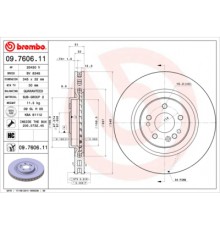 Гальмівний диск Brembo 09.7606.11