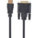 Кабель мультимедійний HDMI to DVI 1.0m Maxxter (V-HDMI-DVI-1M) 