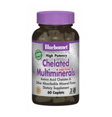 Мінерали Bluebonnet Nutrition Хелатні Мультімінерали без Заліза, Albion, 60 капсул (BLB0206)