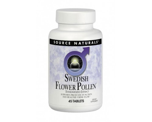 Вітамінно-мінеральний комплекс Source Naturals Комплекс для Підтримки Функції простати, Swedish Flower Poll (SNS-01297)
