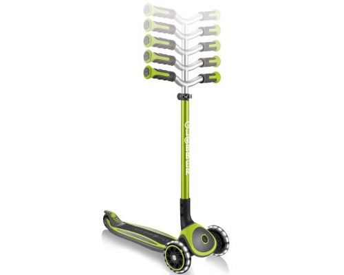 Самокат Globber MASTER LIGHTS Зелений Колеса з підсвіткою (662-116-2)