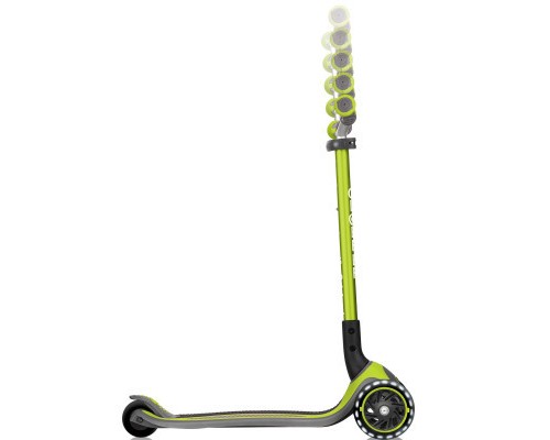 Самокат Globber MASTER LIGHTS Зелений Колеса з підсвіткою (662-116-2)