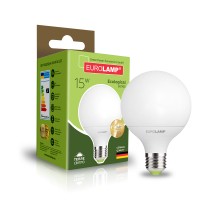 Лампочка Eurolamp LED G95 15W E27 3000K 220V (LED-G95-15272(P))