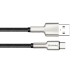 Дата кабель USB 2.0 AM to Type-C 1.0m head metal black ColorWay (CW-CBUC046-BK)