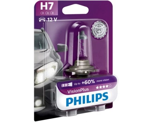 Автолампа Philips 12972VPB1 H7 Vision Plus 12V 55W (2363)