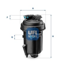 Фільтр паливний UFI 55.163.00