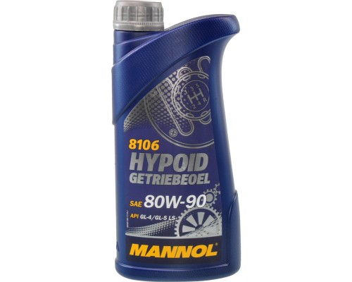 Трансмісійна олива Mannol HYPOID GETRIEBEOEL 1л 80W-90 (MN8106-1)