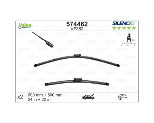 Щітка склоочисника Valeo 574462