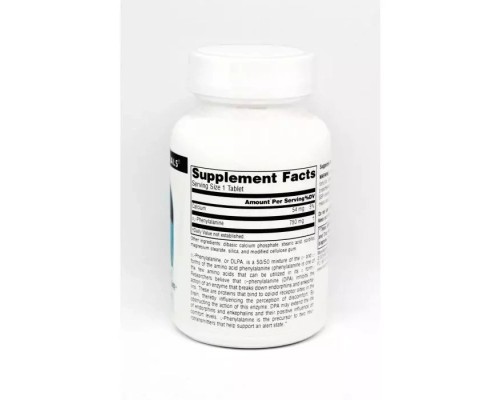 Вітамінно-мінеральний комплекс Source Naturals DLPA (фенілаланін) 375мг, 120 таблеток (SNS-00163)