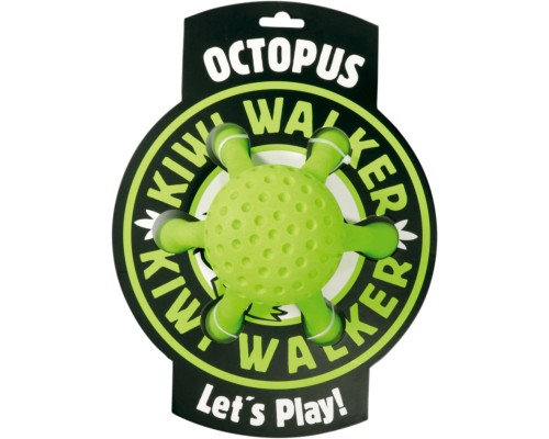 Іграшка для собак Kiwi Walker Восьминіг 13 см зелена (8596075002770)