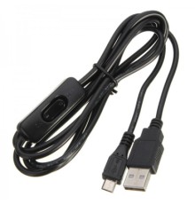 Додаткове обладнання для Мікро ПК Raspberry Pi кабель USB Type C з вимикачем, 1.5м для Pi 4B (RA607)