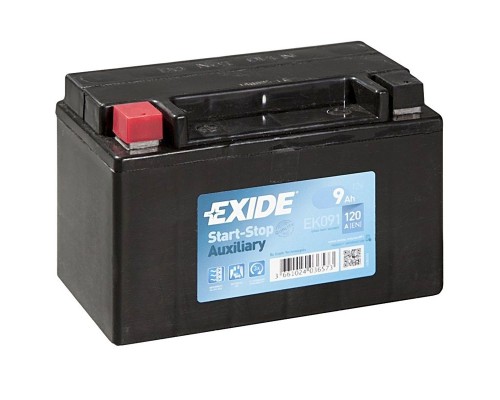 Акумулятор автомобільний EXIDE START STOP AUXILIARY 9Ah (+/-) (120EN) (EK091)