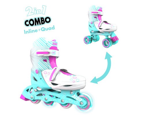 Роликові ковзани Neon Сombo Turquoise розмір 30-33 (NT09T4)