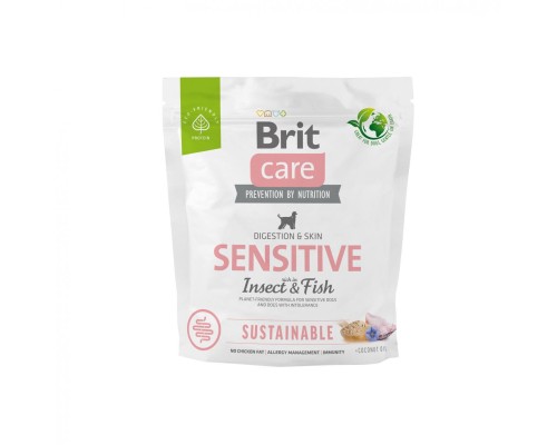 Сухий корм для собак Brit Care Dog Sustainable Sensitive Insect and Fish 1 кг (8595602559213)