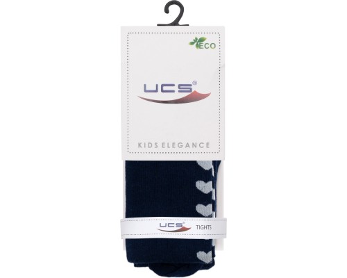 Колготки дитячі UCS Socks з сердечками (M0C0301-1443-146G-blue)