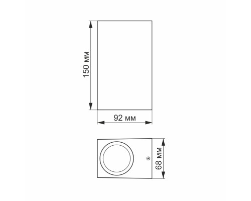Світильник Videx архітектурний AR012G IP54 GU10x2 (VL-AR012G)