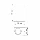 Світильник Videx архітектурний AR012G IP54 GU10x2 (VL-AR012G)