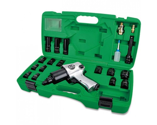 Гайковерт Toptul пневмо з набором головок 1/2