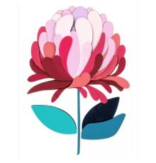 Набір для творчості Rosa Talent Картина 3D Чарівна квітка МДФ, 24,5 х 18,5 см (4823098540069)