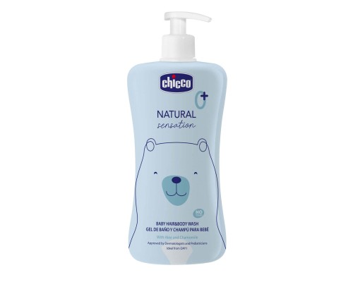 Дитячий гель для душу Chicco Natural Sensation Без Сліз шампун 500 мл 8058664163731 (11517.00)