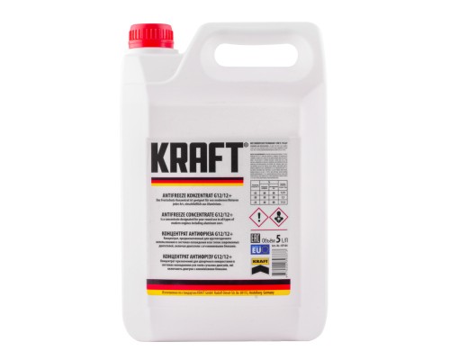Антифриз KRAFT G12/G12+ (червоний) 5л (KF104)