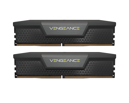 Модуль пам'яті для комп'ютера DDR5 64GB (2x32GB) 6000 MHz Vengeance Black Corsair (CMK64GX5M2B6000C30)