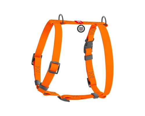 Шлея для собак WAUDOG Waterproof анатомічна Н-подібна S помаранчева (32944)