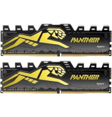 Модуль пам'яті для комп'ютера DDR4 16GB (2x8GB) 3200 MHz Panther Black/Gold Apacer (AH4U16G32C28Y7GAA-2)