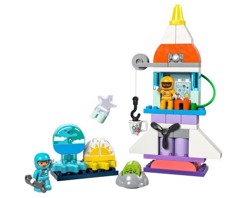 Конструктор LEGO DUPLO Town Пригоди на космічному шатлі 3-в-1 58 деталей (10422)