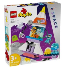 Конструктор LEGO DUPLO Town Пригоди на космічному шатлі 3-в-1 58 деталей (10422)