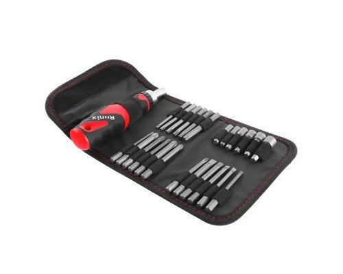 Викрутка Ronix з тріскачкою та набором біт 26 шт (RH-2721)