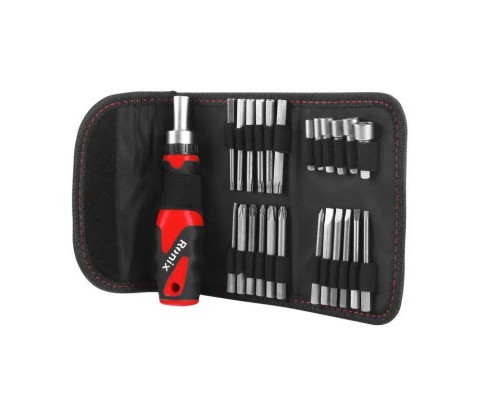 Викрутка Ronix з тріскачкою та набором біт 26 шт (RH-2721)