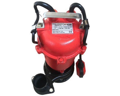 Заглибний насос Optima фекальний WQD 10-12, 9000 л/год, 1.1кВт, 230В (8745)