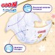 Підгузки GOO.N Premium Soft 3-6 кг Розмір 2 S на липучках 70 шт (F1010101-153)