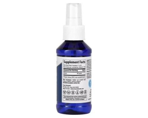 Мінерали Trace Minerals Коллоидное серебро, Colloidal Silver Spray, 118 мл (TMR-00319)