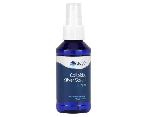 Мінерали Trace Minerals Коллоидное серебро, Colloidal Silver Spray, 118 мл (TMR-00319)