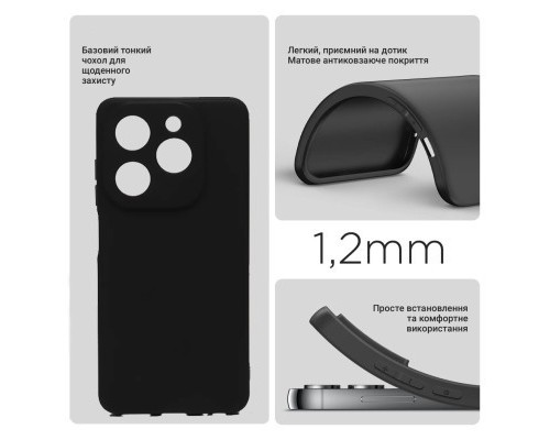 Чохол до мобільного телефона BeCover Infinix Hot 40 Pro (X6837) Black (711152)