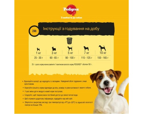 Сухий корм для собак Pedigree для малих порід з птицею та овочами 500 г (5998749143360)