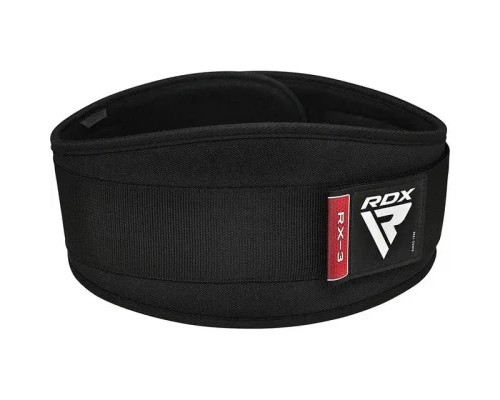 Атлетичний пояс RDX RX3 EVA Curve неопреновий Black XL (WBE-RX3B-XL)