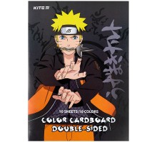 Кольоровий картон Kite А4 двосторонній Naruto 10 аркушів (NR24-255)