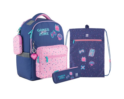 Шкільний набір Kite Pixel Love Фіолетовий (SET_K24-770M-1)