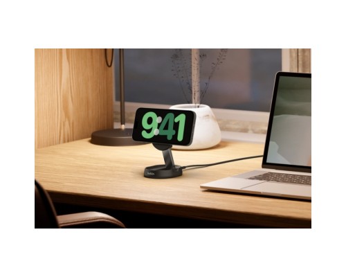 Зарядний пристрій Belkin 15W Magnetic Stand Qi2 black (WIA008BTBK)