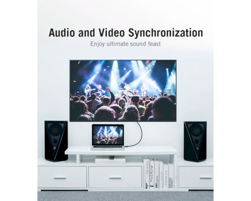 Кабель мультимедійний HDMI to HDMI 20.0m V2.0 4K 30Hz PVC Vention (VAA-M02-B2000)