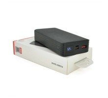 Батарея універсальна XO 20000mAh, PD/20W, QC/18W, Lightning, Type-C, USB, black (XO-PR144B) 