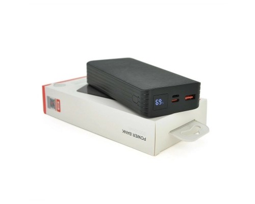 Батарея універсальна XO 20000mAh, PD/20W, QC/18W, Lightning, Type-C, USB, black (XO-PR144B) 