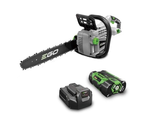 Ланцюгова пила EGO CS1401E KIT, 56В, шина 35см, 52лан, 3/8P, 1,1мм, акум. 2,5Ah + ЗП (0410003027)